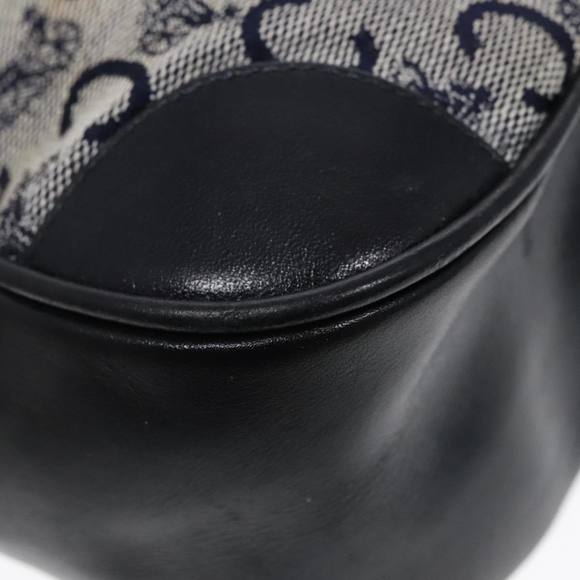 CELINE C Sulky Shoulder Bag Canvas Navy Gold Auth fm3869 - Picture 16 of 16